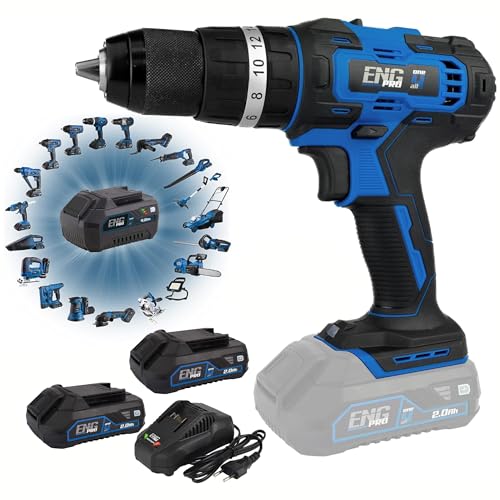 Trapano Avvitatore A Percussione - Linea Professionale A Batteria One4All - A Batteria Velocità Max 1500 Rpm, Mandrino Autoserrante In Metallo 13Mm 2 
