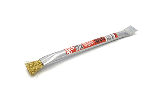 Pyro Feu 862465 Pennello In Acciaio Raschietto Per Stufe A Pellet, Grigio
