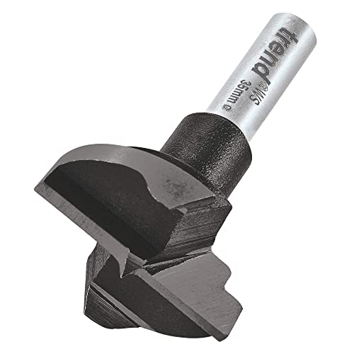 Trend T420/35X8Mmws - Punta Professionale Per Affondare La Cerniera T420/35X8Mmws, Diametro 35 Mm, Lunghezza Totale 54 Mm, Acciaio Al Carbonio, Colore