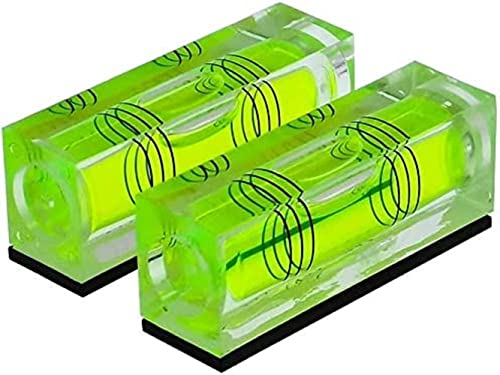 Alta Precisione Mini Livello Bolla Piccola Bolla Orizzontale Tre Linea Orizzontale Perla Livello Magnetometro 2Pcs (Con Magnete)