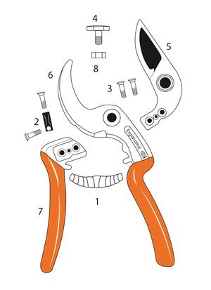 Castellari Lama Ricambio Ergo 5 Per Forbice Ergonomic