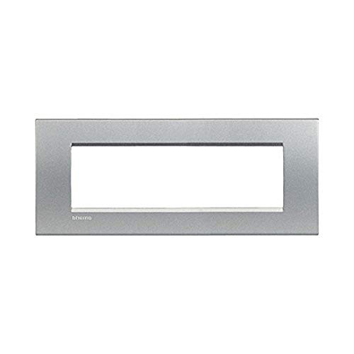 Bticino Lna4807Te Placca 7 Moduli, Grigio Tech