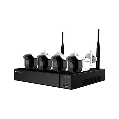 Comelit - Wikit004S02Nb - Kit De Vidéosurveillance Ip - 4 Caméras Et 1 Nvr