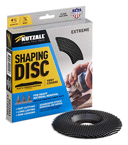 Kutzall Extreme Disco Abrasivo - Grana Molto Grossa, 114.3Mm X 22.2Mm - Accessorio Per Smerigliatrice Angolare Per Falegnameria Per Dewalt, Bosch, Mil