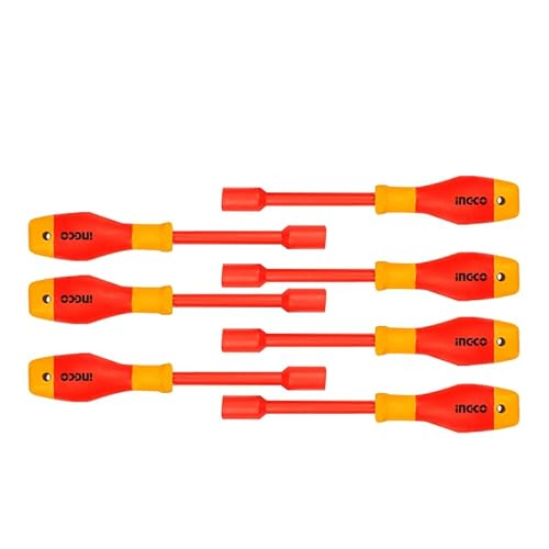 Set 7 Cacciaviti Isolati A Bussola 1000V - Gs - Dve - Industrial Hkisd0701 - Ingco