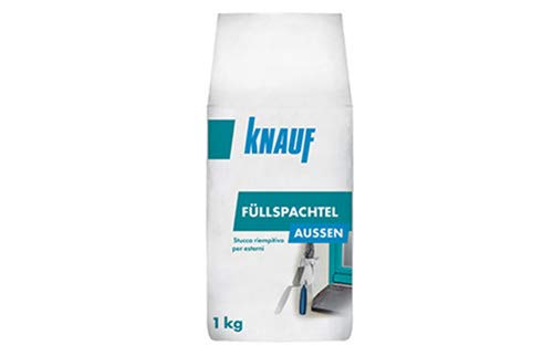 Knauf Stucco A Base Di Cemento Bianco Per Riparazione Su Intonaco, Muratura E Muratura Faccia A Vista 1 Kg