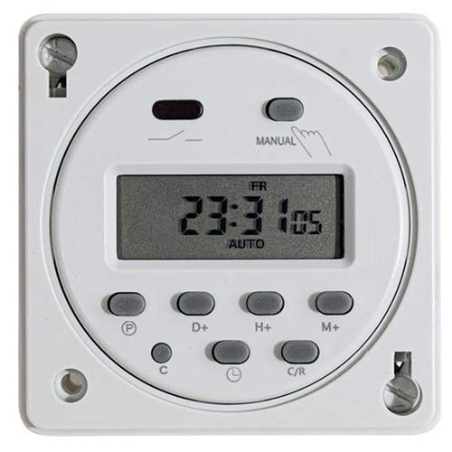 Timer Digitale Programmabile 220V Da Pannello 3600W Con Case Di Protezione