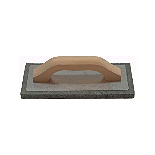 Nespoli Frattazzo Spugna Grigia Manico Legno 10X24 Cm