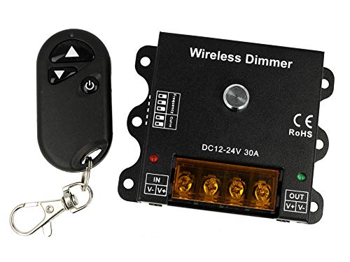 Ledlux Cl2273 Led Dimmer Pwm 12V 24V 30A Con Telecomando Rf Wireless Frequenza Pwm E Dimming Curve Regolabile Dm111