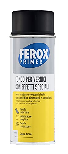 Ferox Fondo Bianco Per Vernici Speciali 400 Ml, Fondo Aggrappante Per Verniciatura, Colore Bianco, Primer Superfici Interno/Esterno, Primer Vernici Sp