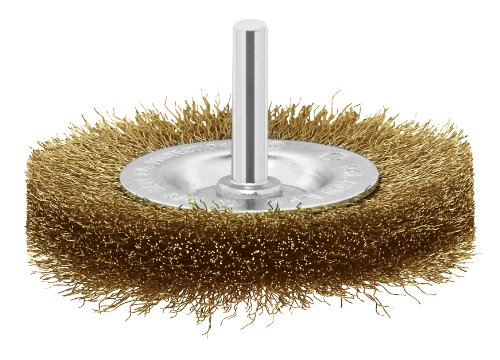 Bosch Accessories 2609256519 - Spazzola A Disco Per Trapani, In Filo Ondulato E Ottonato, 6 X 75 Mm
