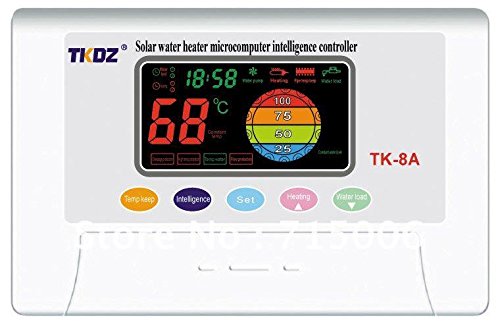 Fp-Tech Fp-Tk-08 Centralina Di Gestione Pannello Solare Termico Circolazione Naturale Acqua Calda, Bianco