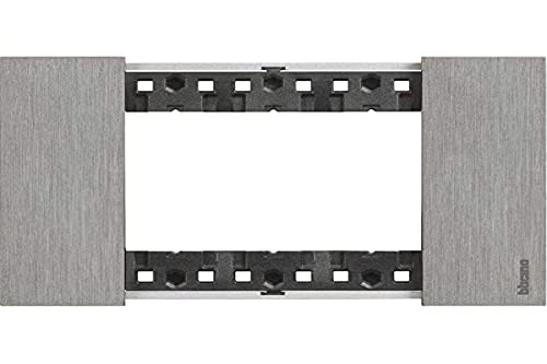 Bticino Ka4803Zg Living Now - Placca 3 Moduli, Acciaio, 133 X 50 X 10 Cm
