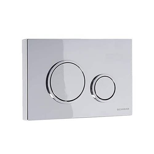 Schwab Placca Vela Doppio Scarico Cromo Per Cassetta Wc Serie 199