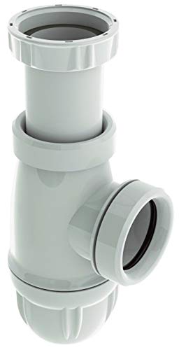 Somatherm For You - Bb118 - Sifone Del Lavandino Regolabile Nf - Evacuazione 40Mm - Plastica Bianca