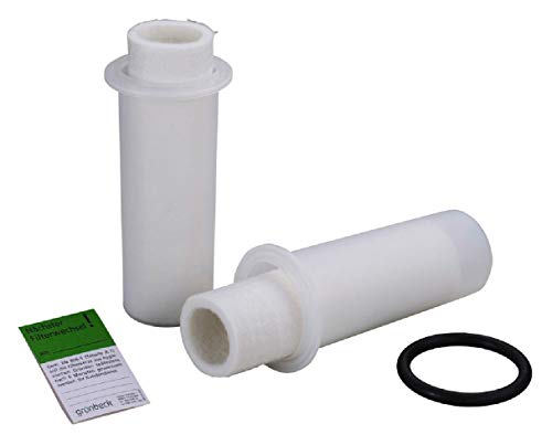 Grünbeck Filtri Di Ricambio Per Filtro Dell'Acqua Fs 1", Confezione Da 2 (50 Μm Con Campana Di Protezione) * (Manicotto Del Filtro In Tessuto Non Tess