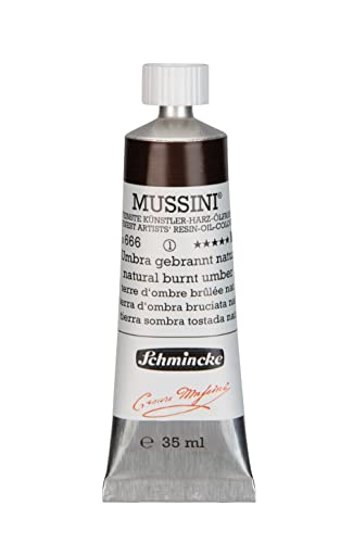 Schmincke Mussini Oils Natural Burnt Umber 35Ml Tube Series 1