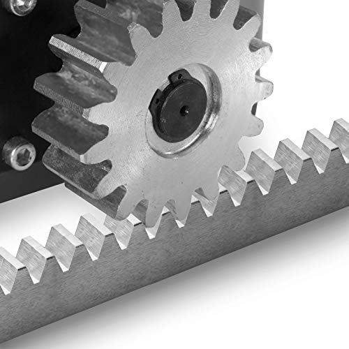 Timbertech® Cremagliera Per Cancello Scorrevole - Universale, Dentata, 105 Cm, In Acciaio Zincato, Con Set Di Viti - Accessori Per Motore Apricancello