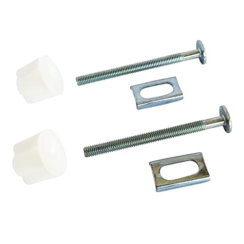 Somatherm For You - Piastre Flap Fissazione Wc 2 Metallo E Due Dadi - Lunghezza 75 Millimetri