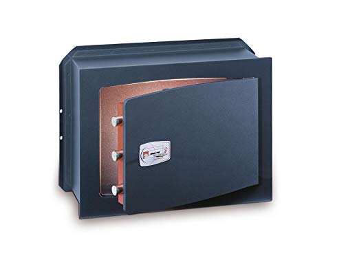 Technomax, Cassaforte A Muro, Modello Gk/2 Con Chiusura A Chiave, Dimensioni Cm. 21H X 27L X 20P