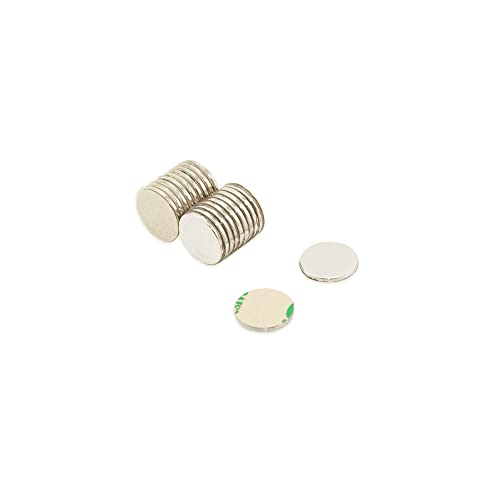 Magnet Expert Ltd - Confezione Da 20 Dischetti Magnetici Autoadesivi 10 X 1 Mm, 0,45 Kg
