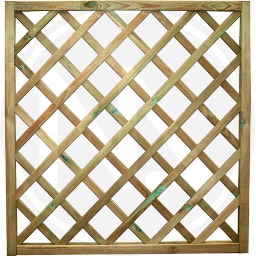 Pannello Grigliato "Quadro" In Legno Impregnato 90X90H Cm.