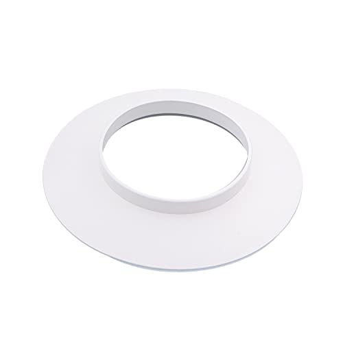 Tygerix Coprimuro Bianco Da 100 Mm | Rosetta In Pe Rinforzato Per Copertura Tubi Di Caldaie Stufe E Impianti | Resistente Al Calore | Prodotto Certifi