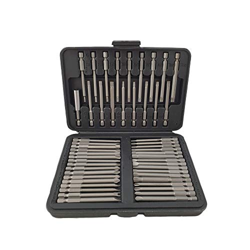Set Di Viti Di Sicurezza Xxl Lunghe Bitbox 50 Pezzi Punte Torx Esagonali Esagonali