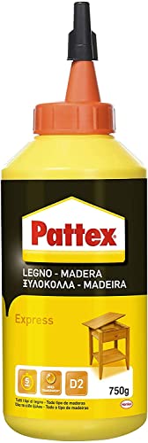 Pattex Colla Vinilica Express Colla Per Legno Ad Incollaggio Rapido, Adesivo Acetovinilico Per Montaggi, Assemblaggi E Laminature Su Legno, Colla Bian