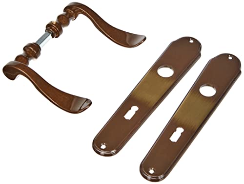 Panda Alpertec - Ls Ottone Brunito Per Stanza Porte Pulsante Set Maniglia Porta Guarnizioni, 32212373