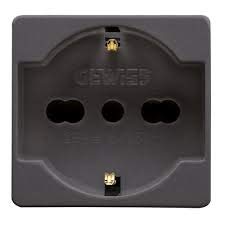 Gewiss Gw21246 Serie System Presa Schuko 10/16A Nera