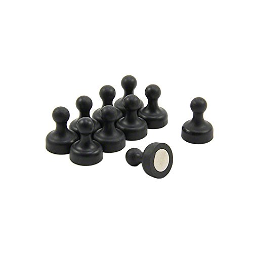 Magnet Expert - 10 Calamite A Forma Di Birillo Per L'Ufficio E Il Frigorifero, 19 X 25 Mm