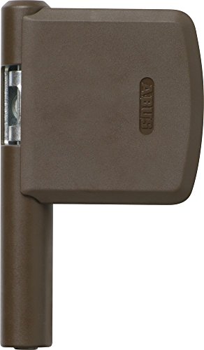 Abus Fas101 Serratura A Cerniera, Blocco Di Sicurezza A Cerniera Per Finestre, Livello Di Sicurezza: 10, 24487, Marrone