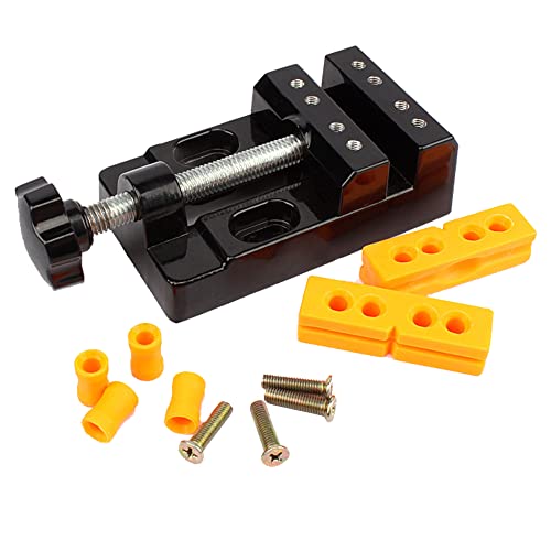 Dxia Mini Morsa Apertura Parallela, Morsa Piatta Da Banco Con Morsetto Da Tavolo, 57Mm Fresatrici, Per Monili, Noci, Morsa Nucleare Per Gioielli, Fai