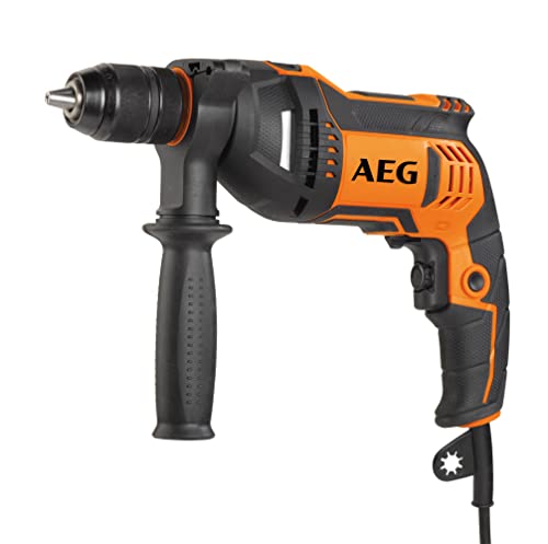 Aeg Sbe 750 Re Trapano A Percussione 750 W, Velocità Fino A 3.000 G/Min, Mandrino Autoserrante Da 13Mm