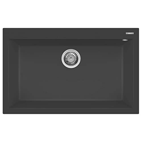 Elleci Quadra 130 Lavello, Antracite 59, 79X50X21 Cm