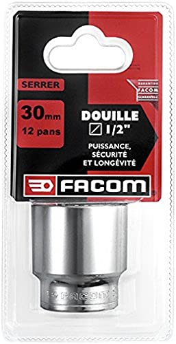 Facom Sc.S - Chiave A Bussola Poligonale 1/2" 12 Facce 30 Mm Rosso/Nero