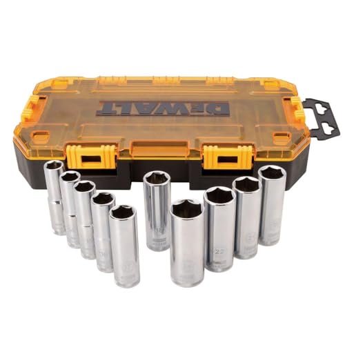 Dewalt Set Di Prese Di Trasmissione, Metrica, Unità Da 1/2", 10 Pezzi (Dwmt73815)
