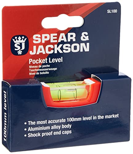 Spear & Jackson Sl100 - Livella A Bolla Tascabile, 100 Mm