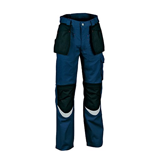 Cofra V064-0-02.Z44 Pantaloni, Carpenter Blu Navy/Nero, 44