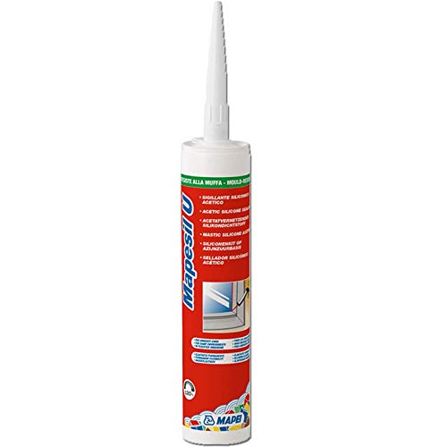 Mapesil U 310 Ml Sigillante Siliconico Acetico Universale Resistente Alla Muffa Per Movimenti Fino Al 20%