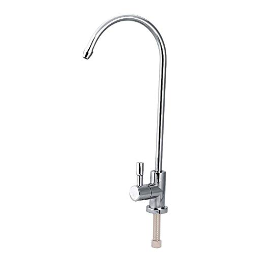 Candeon Rubinetto Depuratore Acqua, 1/4'' Rubinetto Ad Osmosi Inversa Rubinetto Da Lavello Rubinetto Cucina, 360° Rotazione Acciaio Inossidabile Rubin