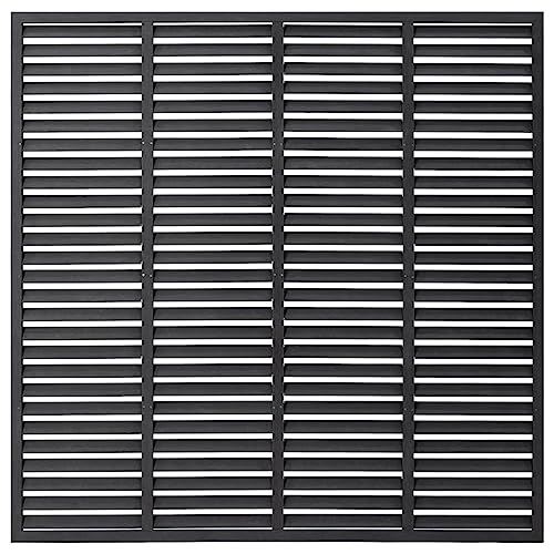 Vidaxl Recinzione A Persiana In Wpc 180X180 Cm Grigia