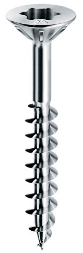 Mustad Tsp Pf Tx Mm 4 X 50 500 Viti Panelvit Pf, Testa Svasata Piana, 4 X 50 Mm, Zincate Chromiting, Lubrificate Lubex