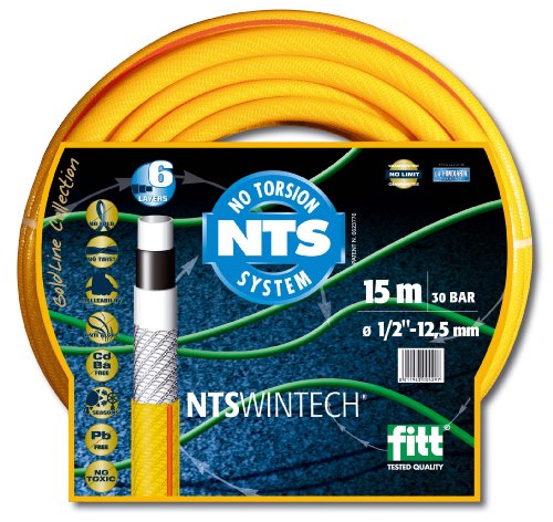Fitt 52613 Wintech Tubo Innaffio, Nts 5/8", 15 M, Giallo