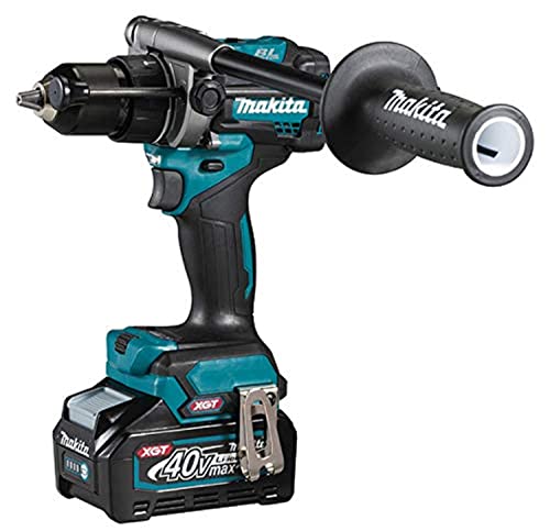 Makita Hp001Gm201 - Trapano Avvitatore A Percussione 13 Mm Brushless Xgt + 2 Batterie 40 Vmax 4 Ah Li-Ion Bl4040 + Caricatore Dc40Ra + Cofanetto Makpa