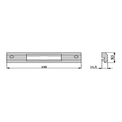 Omec - Contropiastra Nylon Art. 02881 N