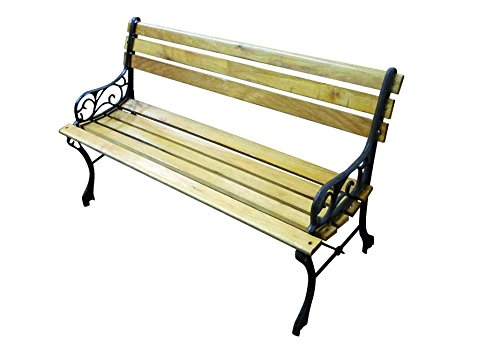 Blinky 9694010 Panchine, Ghisa/Legno, Set Di 2 Pezzi