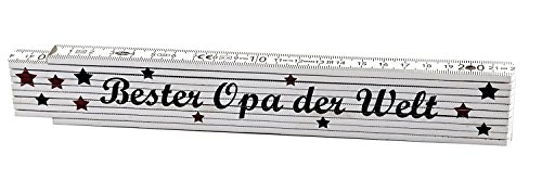 Metro Pieghevole “Bester Opa Der Welt” (Scritta In Lingua Tedesca) – Regalo – Per Il Compleanno Del Nonno O Per Natale