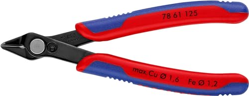 Knipex Electronic Super Knips Brunita, Rivestiti In Materiale Bicomponente 125 Mm (Confezione Self-Service/Blister) 78 61 125 Sb